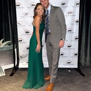 Reformation Evelyn Dress - Emerald Green